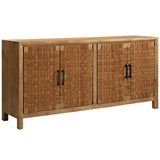 Octavian 4 Door Sideboard, Natural