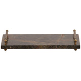 Wexley Tray, Brown Marble