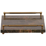 Wexley Tray, Brown Marble