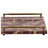 Wexley Tray, Red Marble
