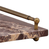 Wexley Tray, Red Marble