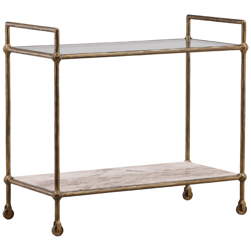 Verto Bar Cart, Beige