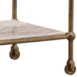 Verto Bar Cart, Beige