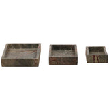 Noma Tray, Brown, Set of 3