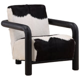Eleni Leather Chair, Black