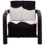 Eleni Leather Chair, Black