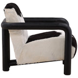 Eleni Leather Chair, Black