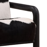 Eleni Leather Chair, Black