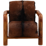 Eleni Leather Chair, Brown