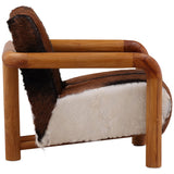 Eleni Leather Chair, Brown