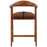 Enora Leather Counter Stool, Brown