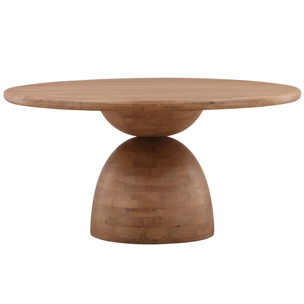 Amberlyn Round Dining Table, Light Natural
