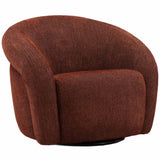 Belina Swivel Chair, Rust
