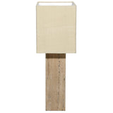 May Table Lamp, Natural Travertine