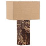 May Table Lamp, Red Marble