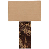 May Table Lamp, Red Marble
