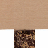 May Table Lamp, Red Marble