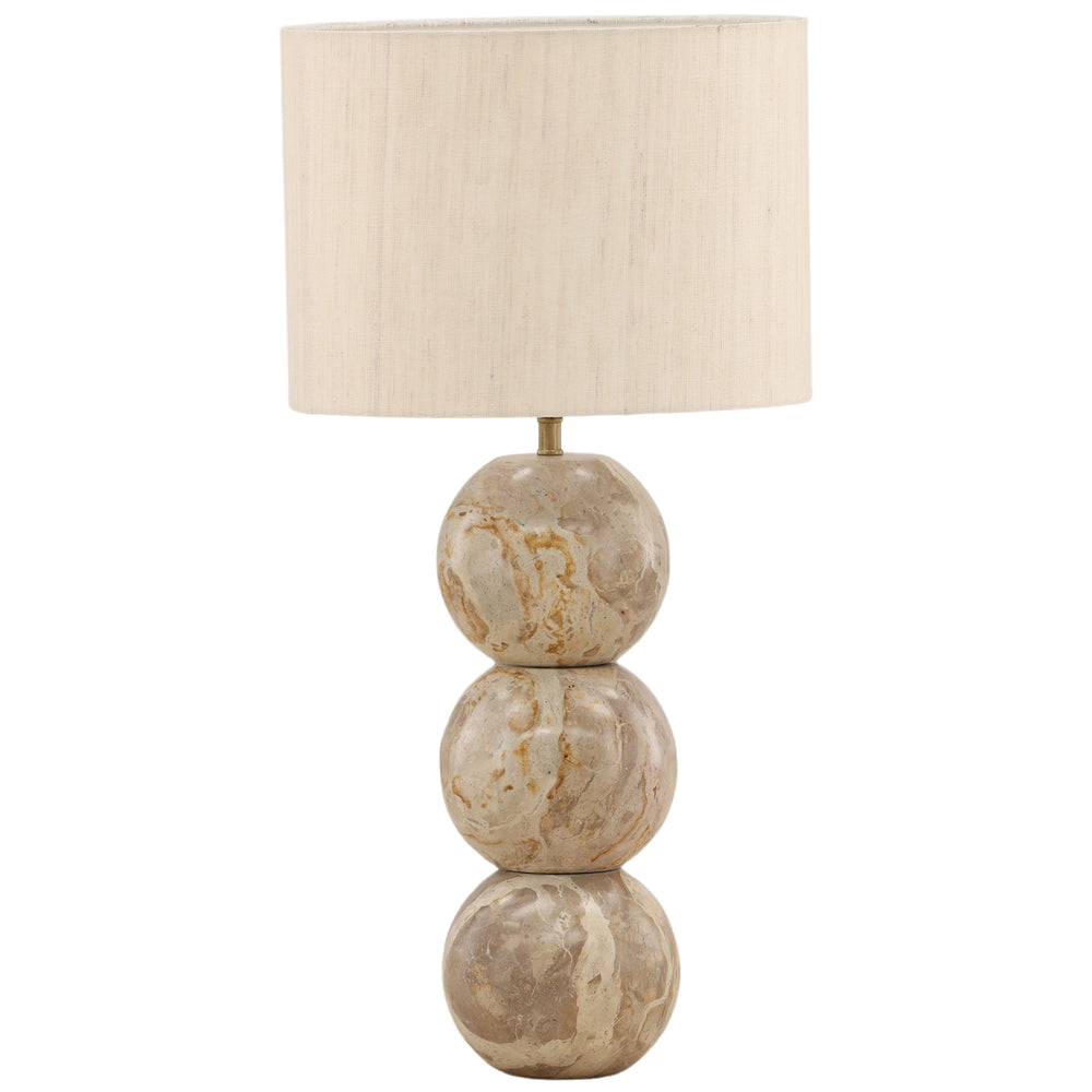 Coralis Table Lamp, Natural Stone