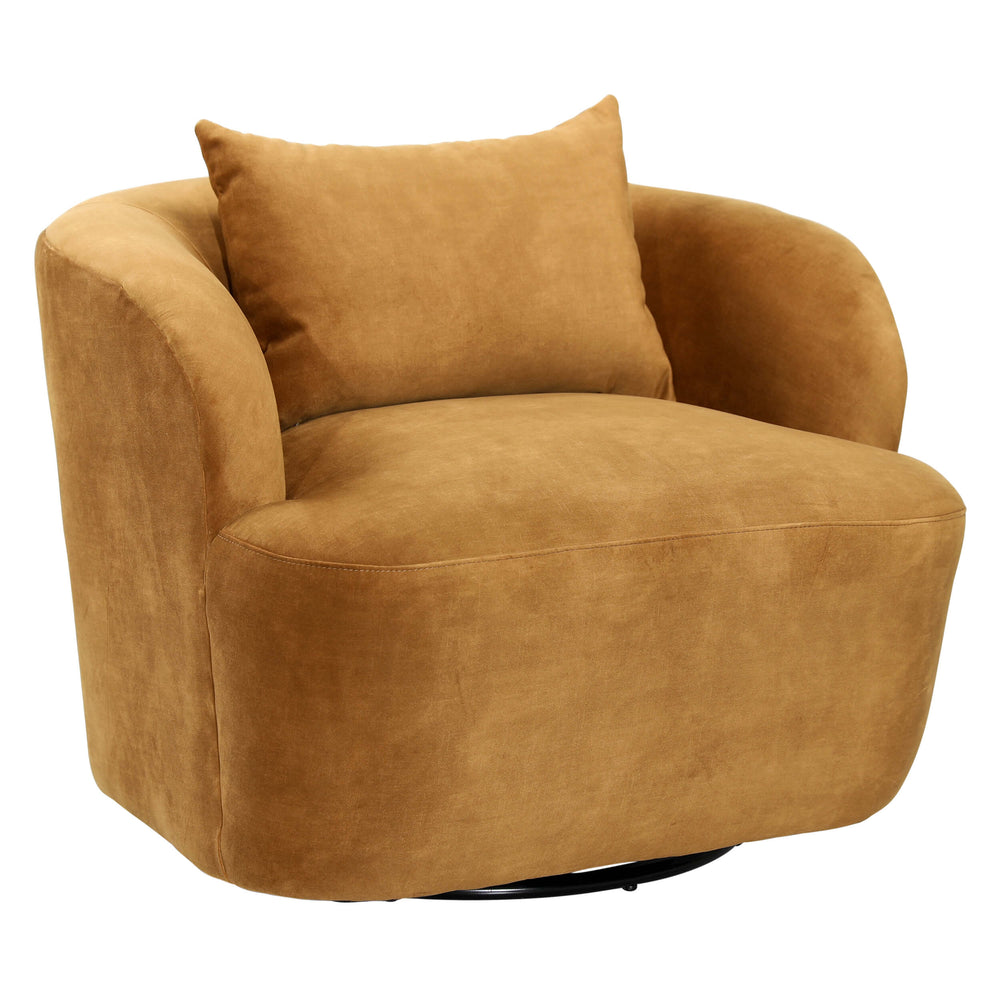 Browne Swivel Chair, Brown