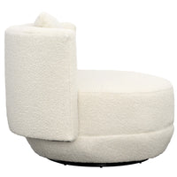 Deleon Swivel Chair, Ivory