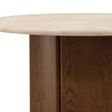 Oja Round Dining Table, Brown