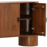 Stephenson 6 Door Sideboard, Medium Brown