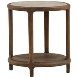 Aruna Side Table, Dark Brown