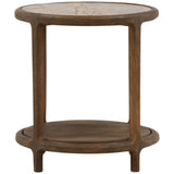 Aruna Side Table, Dark Brown
