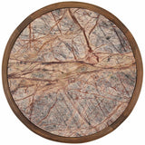 Aruna Side Table, Dark Brown