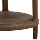 Aruna Side Table, Dark Brown