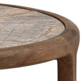Aruna Side Table, Dark Brown