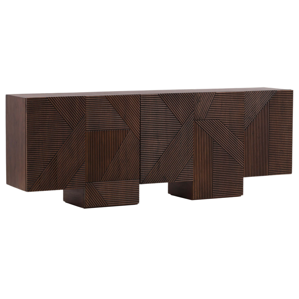 Thatcher Sideboard, Dark Brown-Furniture - Storage-High Fashion Home