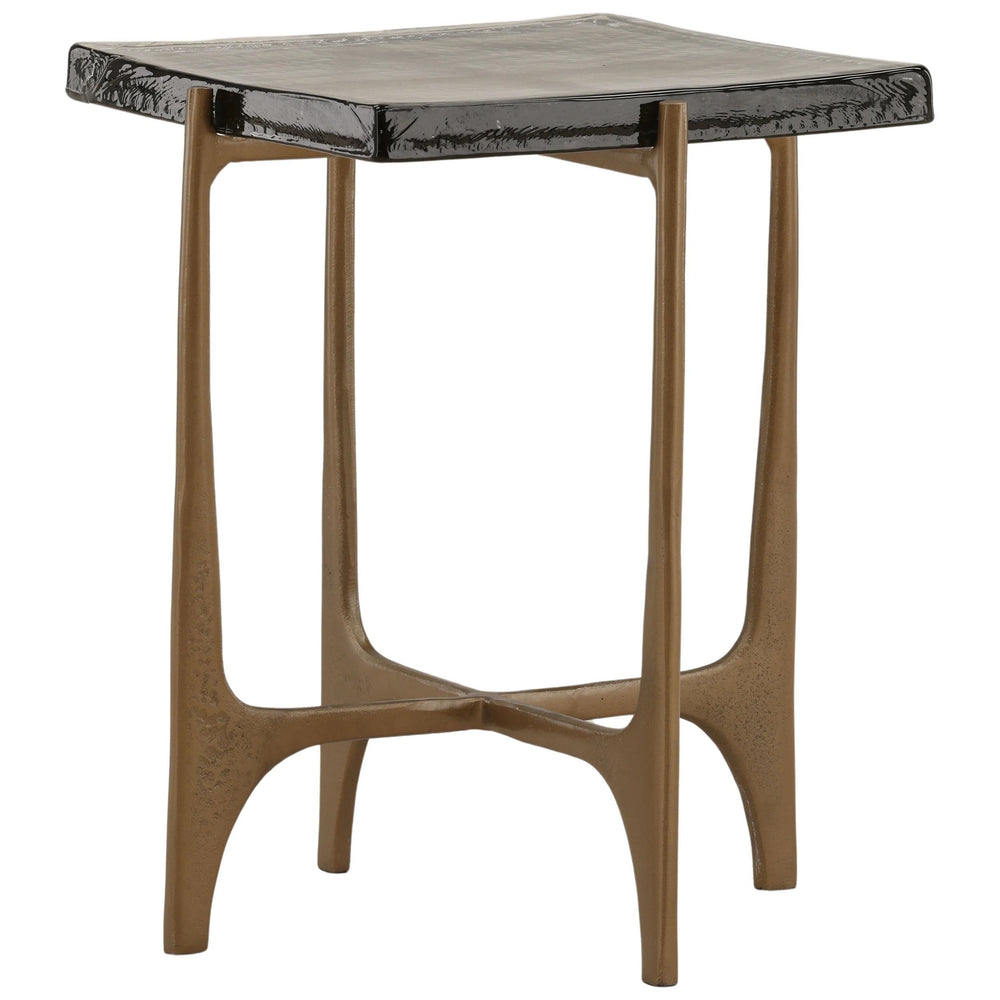 Colston Side Table, Antique Brass
