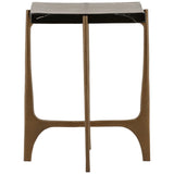 Colston Side Table, Antique Brass