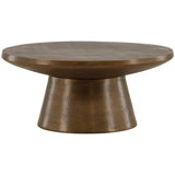 Dimitri Coffee Table, Antique Brass