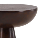 Destry Small Side Table, Antique Brown