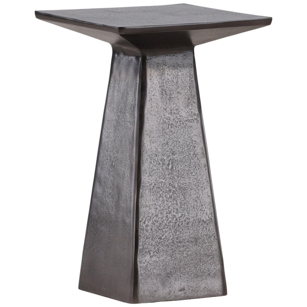 Vernell Side Table, Antique Nickel
