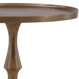 Luned Large Side Table, Antique Brass-Furniture - Accent Tables-High Fashion Home