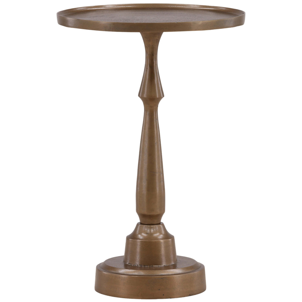 Luned Large Side Table, Antique Brass-Furniture - Accent Tables-High Fashion Home