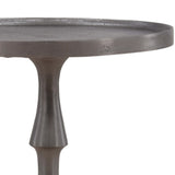 Luned Small Side Table, Antique Nickel-Furniture - Accent Tables-High Fashion Home