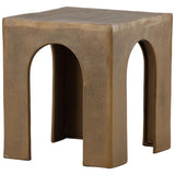 Skelly Side Table, Antique Brass