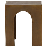 Skelly Side Table, Antique Brass