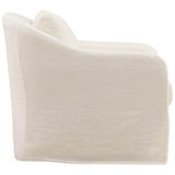 Ama Swivel Chair, Off-White