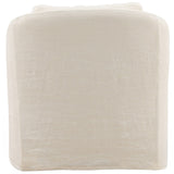 Ama Swivel Chair, Off-White