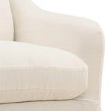 Ama Swivel Chair, Off-White