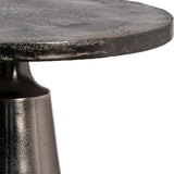 Strumm Side Table, Black Nickel-Furniture - Accent Tables-High Fashion Home