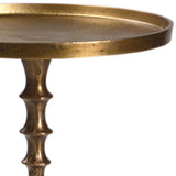 Bradford Side Table, Antique Brass-Furniture - Accent Tables-High Fashion Home