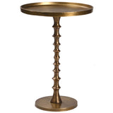 Bradford Side Table, Antique Brass-Furniture - Accent Tables-High Fashion Home