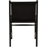 Celestine Leather Dining Chair, Black, Set of 2