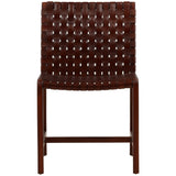 Benson Leather Dining Chair, Antique Brown, Set of 2